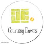 Sugar Cookie Gift Stickers - Tennis Court